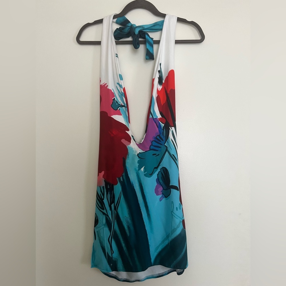 Smooch Printed Dress with pins